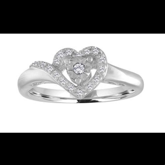 1/10 CT. T.W. Simulated Diamond Ring - Picture 1 of 3